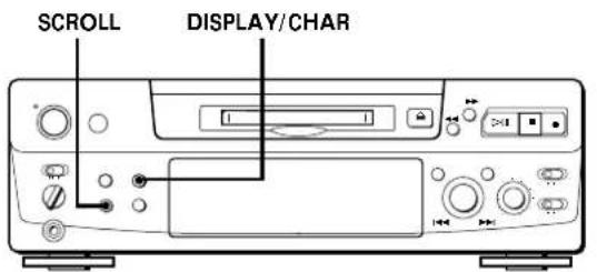 SCROLL DISPLAY/CHAR