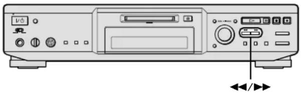 SONY MDSJE440 - Localisation d'un point donné d'une plage - 1
