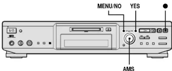 MENU/NO YES AMS