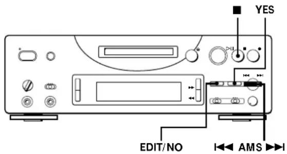 SONY MDSPC1 - Réunion de plusieurs plages enregistrées (Fonction Combine) - 2