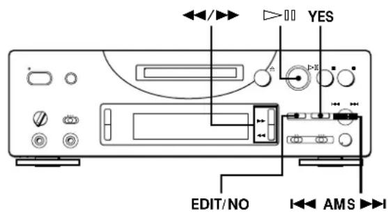SONY MDSPC1 - Dividing Recorded Tracks (DIVIDE Function) - 2