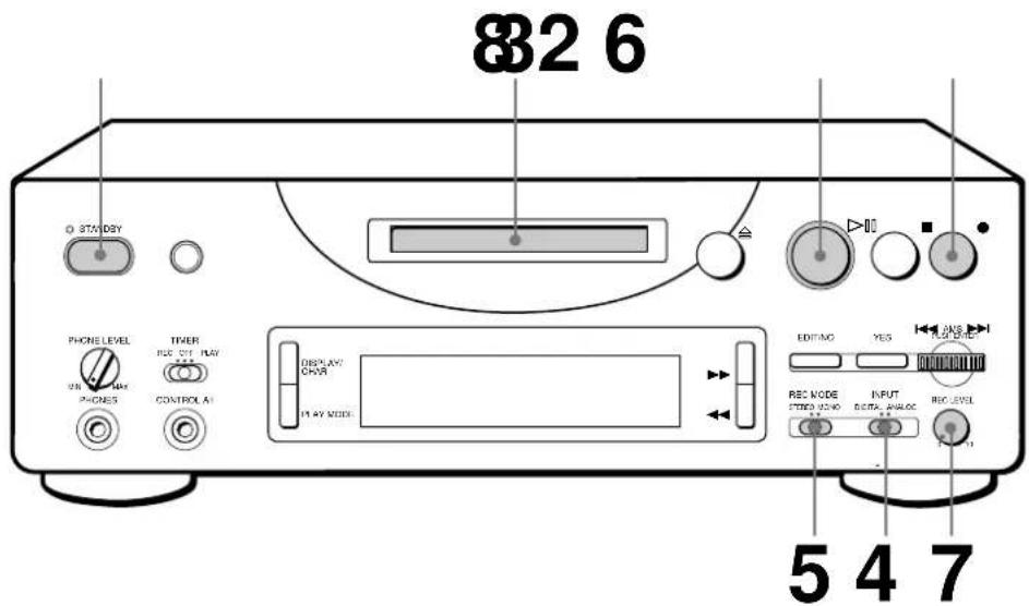 SONY MDSPC1 - Recording on an MD - 1