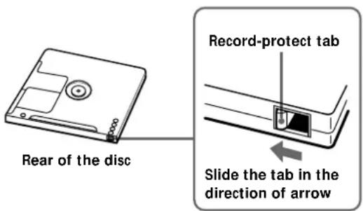 SONY MDSPC1 - To protect an MD against accidental erasure - 1