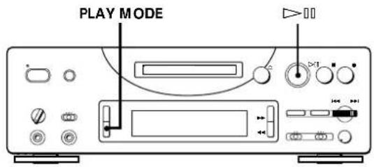 SONY MDSPC1 - Playing in Random Order (Shuffle Play) - 1