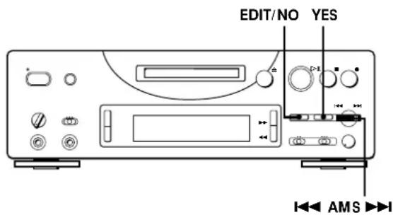 SONY MDSPC1 - Undoing the Last Edit (UNDO Function) - 1