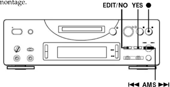 SONY MDSPC1 - Inscription des numérores de plaque pendant l'enregistrement (Marquage de plage) - 1