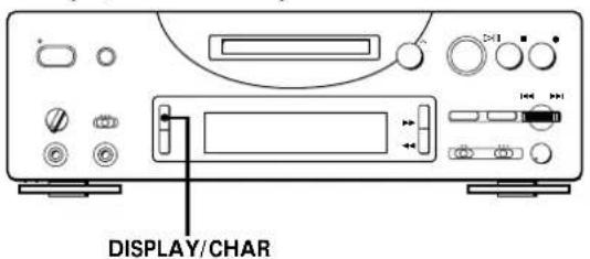 SONY MDSPC1 - Utilisation de l'affichage - 1