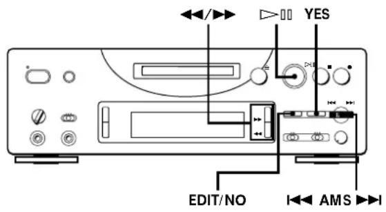 SONY MDSPC1 - Division d'une plage enregistrée (Fonction Divide) - 2