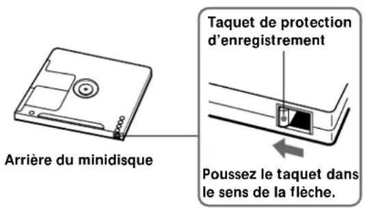 SONY MDSPC1 - Pour protégé un MD contre un effacement accidentel - 1