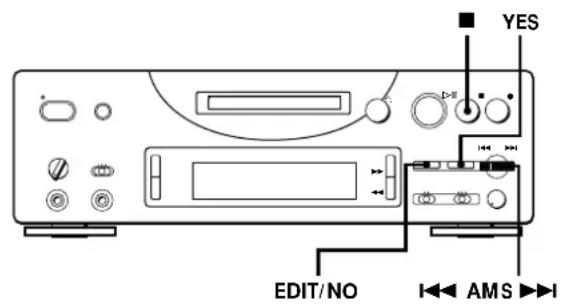 SONY MDSPC1 - Déplacement d'une plage enregistrée (Fonction Move) - 2