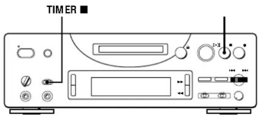 SONY MDSPC1 - Grabación de un minidiscoutilizando un temporizador - 1