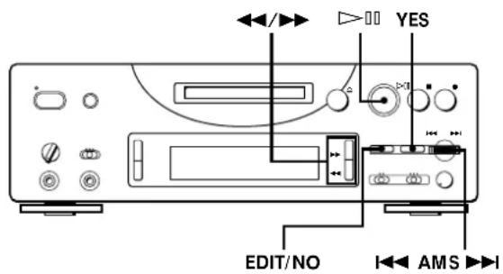 SONY MDSPC1 - Effacement d'un passage d'une plaque (Fonction A-B Erase) - 2