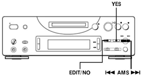 SONY MDSPC1 - Erasing Recordings (ERASE Function) - 1