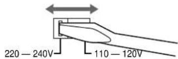 SONY MDSPC1 - Setting the voltage selector (only on models supplied with a voltage selector) - 1