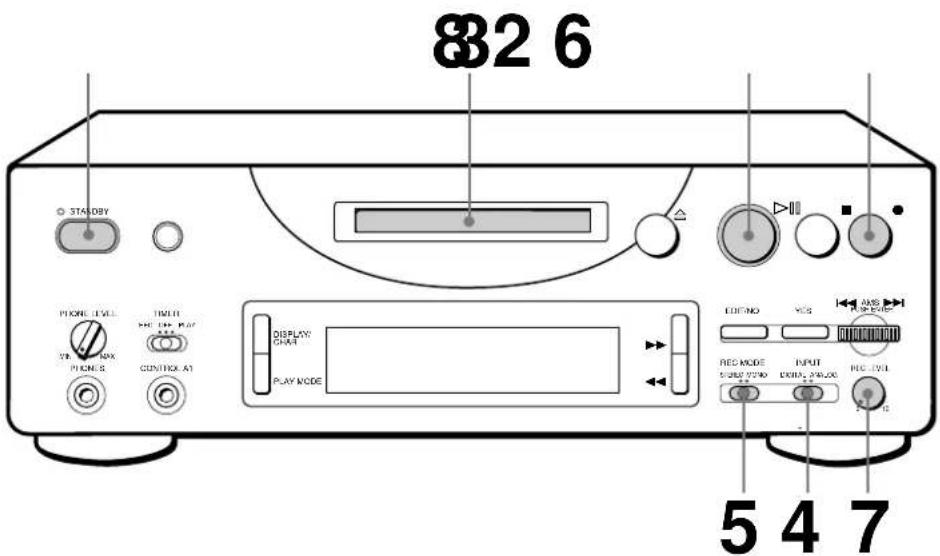 SONY MDSPC1 - Enregistrement sur un MD - 1