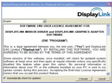 KONIG CMPUSBVGA11 - Megegyzés Windows Vista hasznalóknak: - 1