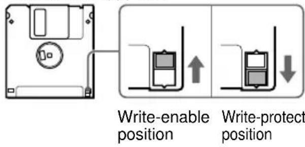 SONY MSFD20U - Protecting data on floppy disks - 1