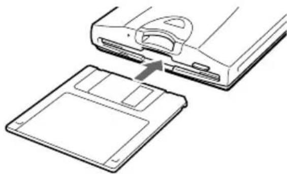 SONY MSFD20U - To Insert a Floppy Disk - 1