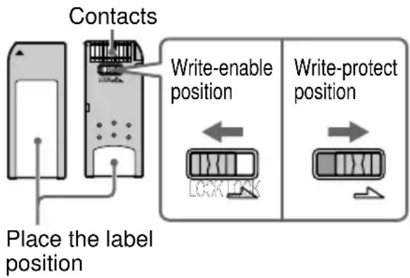 SONY MSFD20U - Protecting data on "Memory Stick" - 1