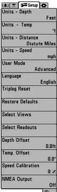 HUMMINBIRD Matrix 17 - Réglage de l'alarme de Tonalité: - 1