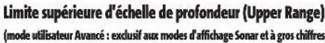 HUMMINBIRD Matrix 17 - Réglage de la sensibilité : - 2