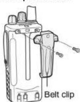 TOPCOM Protalker 1016 - De riemclip installeren - 1