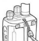 TOPCOM Protalker 1016 - Installing the hand strap - 2
