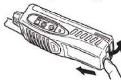 TOPCOM Protalker 1016 - Removing the battery pack - 1