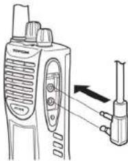 TOPCOM Protalker 1016 - Anslutning av extern högtalare/mikrofon - 2