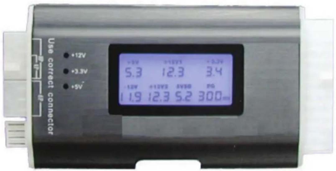 KONIG CMPPSUTESTER5 - CMP-PSUTESTER5 Testeur de bloc d'alimentation - 1