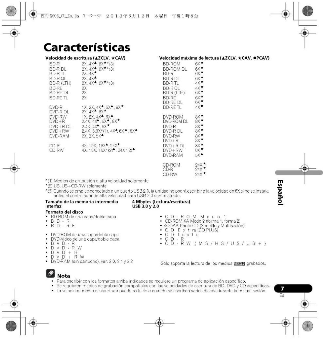 PIONEER BDRXS05 - Instrucciones de seguridad - 16