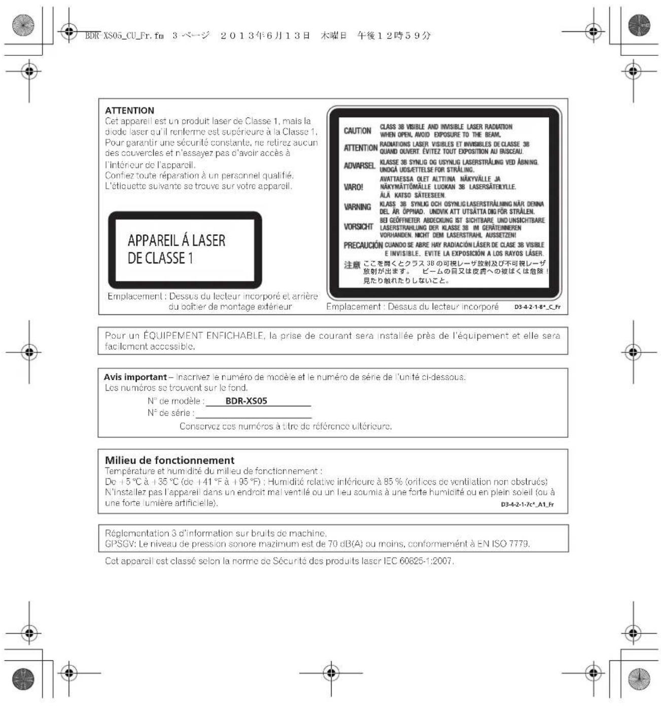 PIONEER BDRXS05 - Note - 10