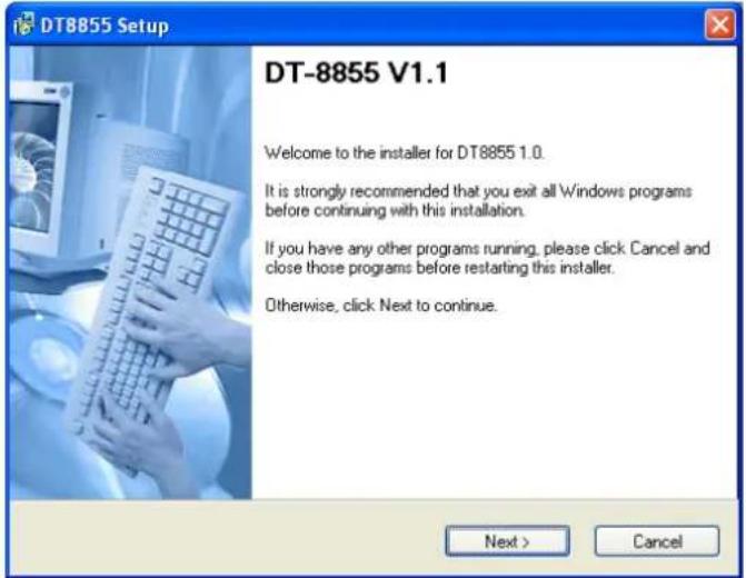 VELLEMAN DVM8855 - De software installeren - 1