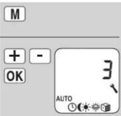 RADEMACHER RolloTron Comfort DuoFern 1800 - Menu 3 - Adapter la fonction crépusculaire automatique du soir [ ] - 2
