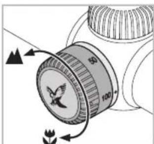 SWAROVSKI OPTIK Z3 310x42 - Betjening af parallaksetarnet (afhengig af modellen) - 1