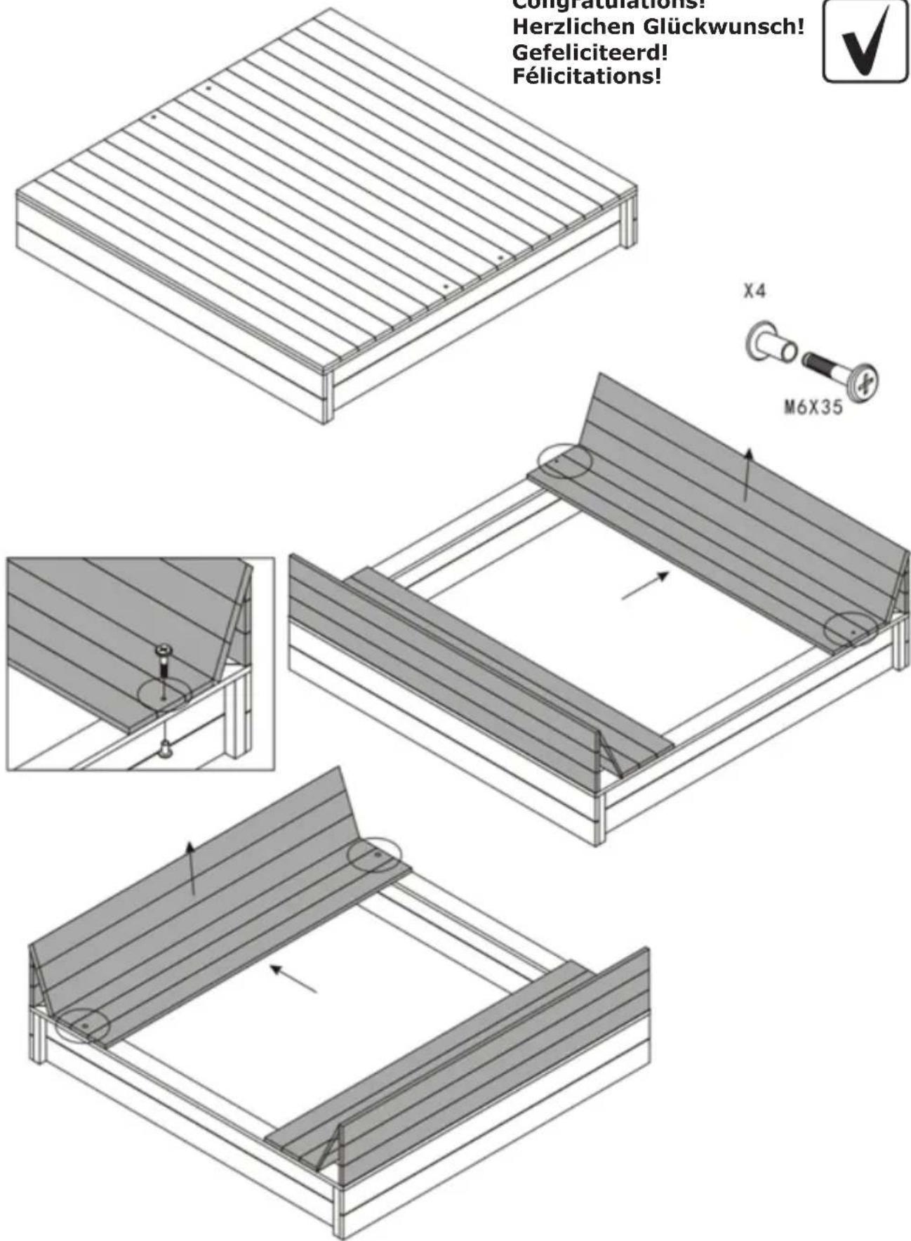 EXIT Aksent Sandpit XL - Open-close / Öffnen-Schließen / Openen-sluiten / Ouvrir-fermer - 1