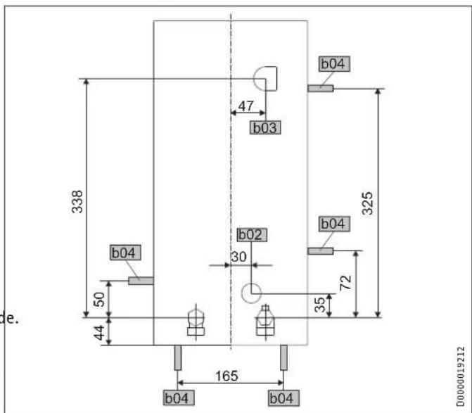 STIEBEL ELTRON DHE 24 SLi - Cotes et raccordements - 2