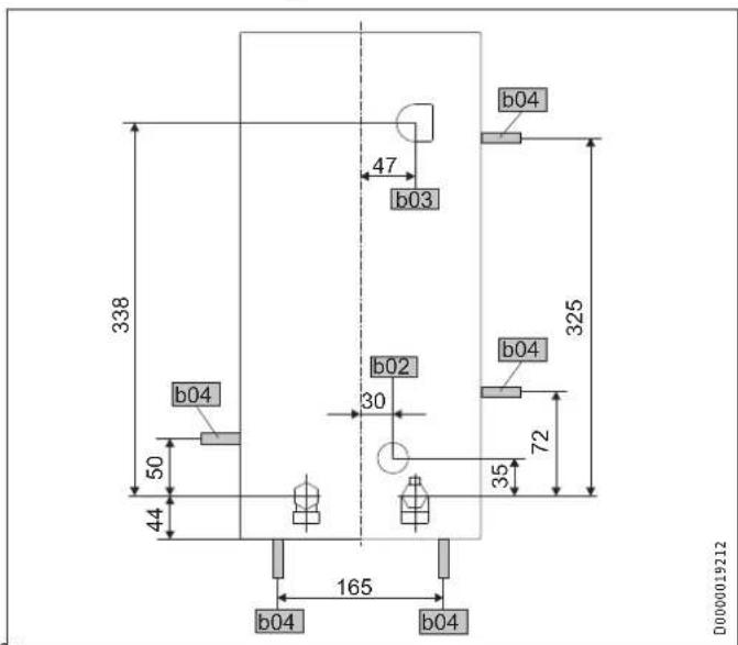 STIEBEL ELTRON DHE 24 SLi - Maße und Anschlüsse - 2