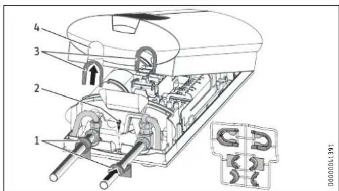 STIEBEL ELTRON DHE 24 SLi - Installation hydraulique en applique, montage du capot - 1