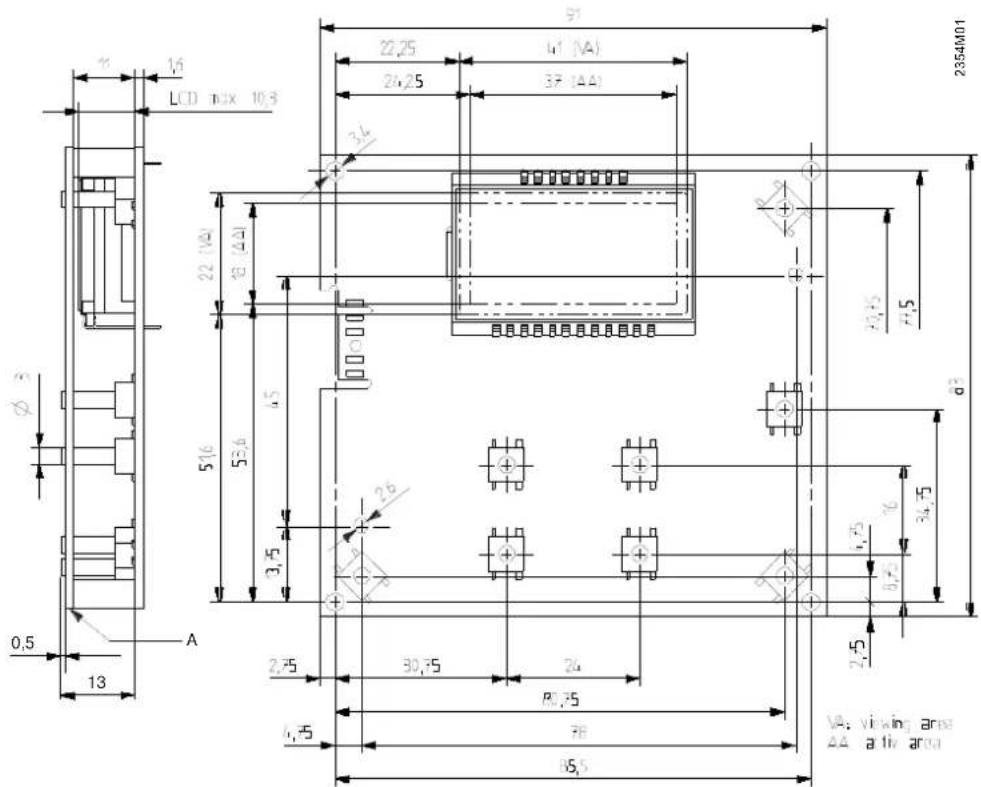 SIEMENS QAA78 - Encombrements - 1