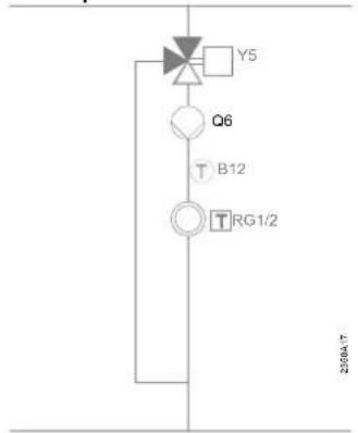 SIEMENS QAA75 - Fonctions supplémentaires avec vannes mélangeuses ou module d'extension AVS75.390 - 1