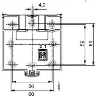 SIEMENS QAA75 - Dimensions et schéma de découpe - 3