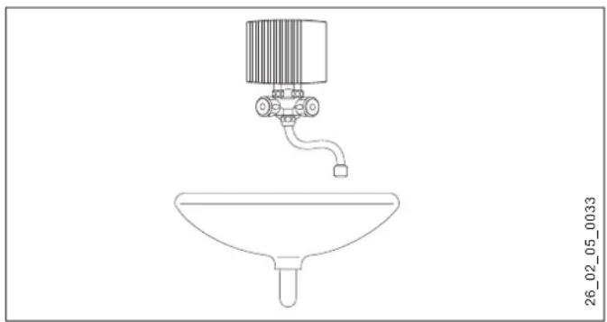 AEG MTE 440 - Lavabo üstü montaj, basınçsız, basınçsız armatürle - 1