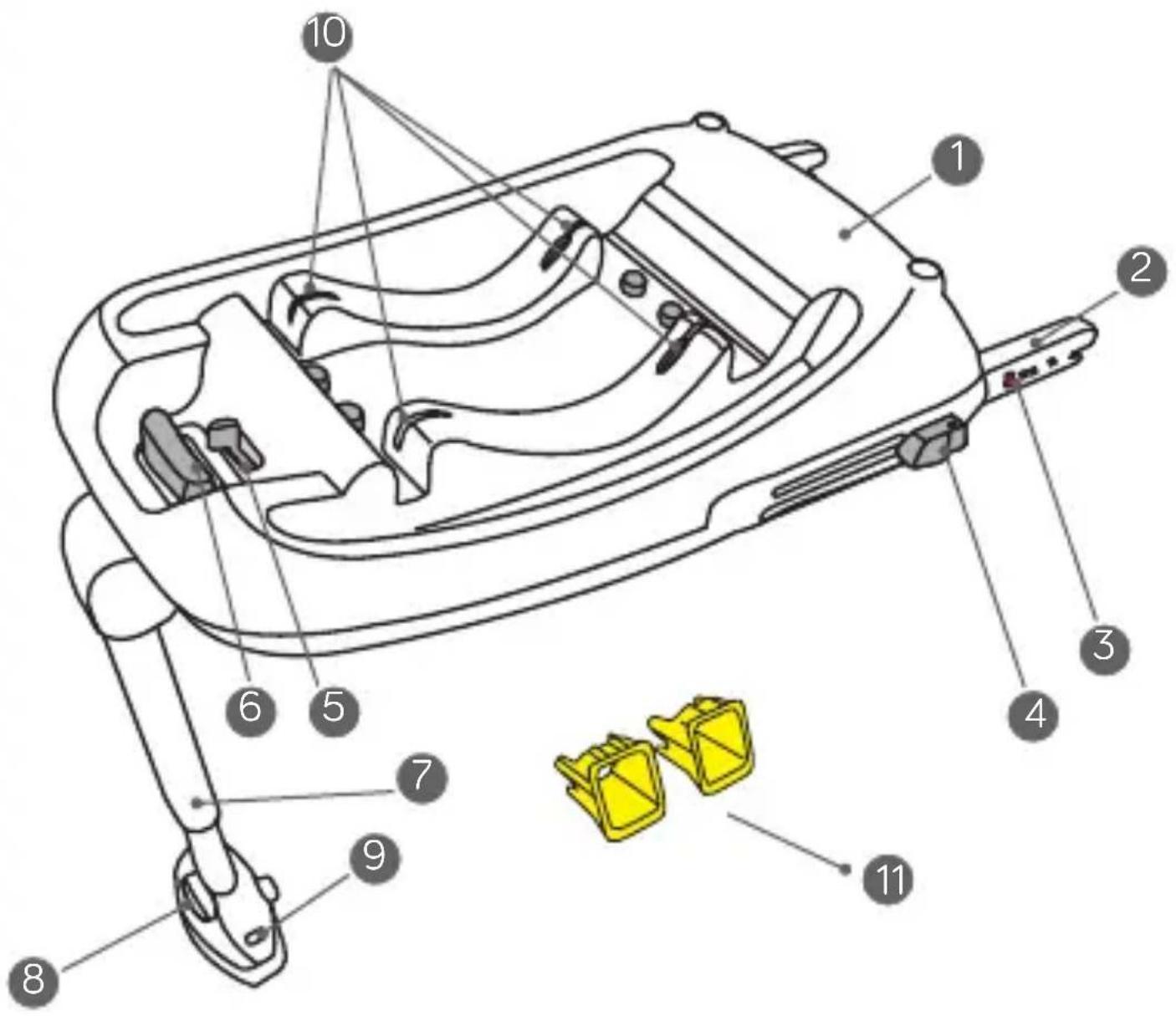 BABY JOGGER ISOFIX - RIMOZIONE DELLA BASE DAL VEICOLO - 1