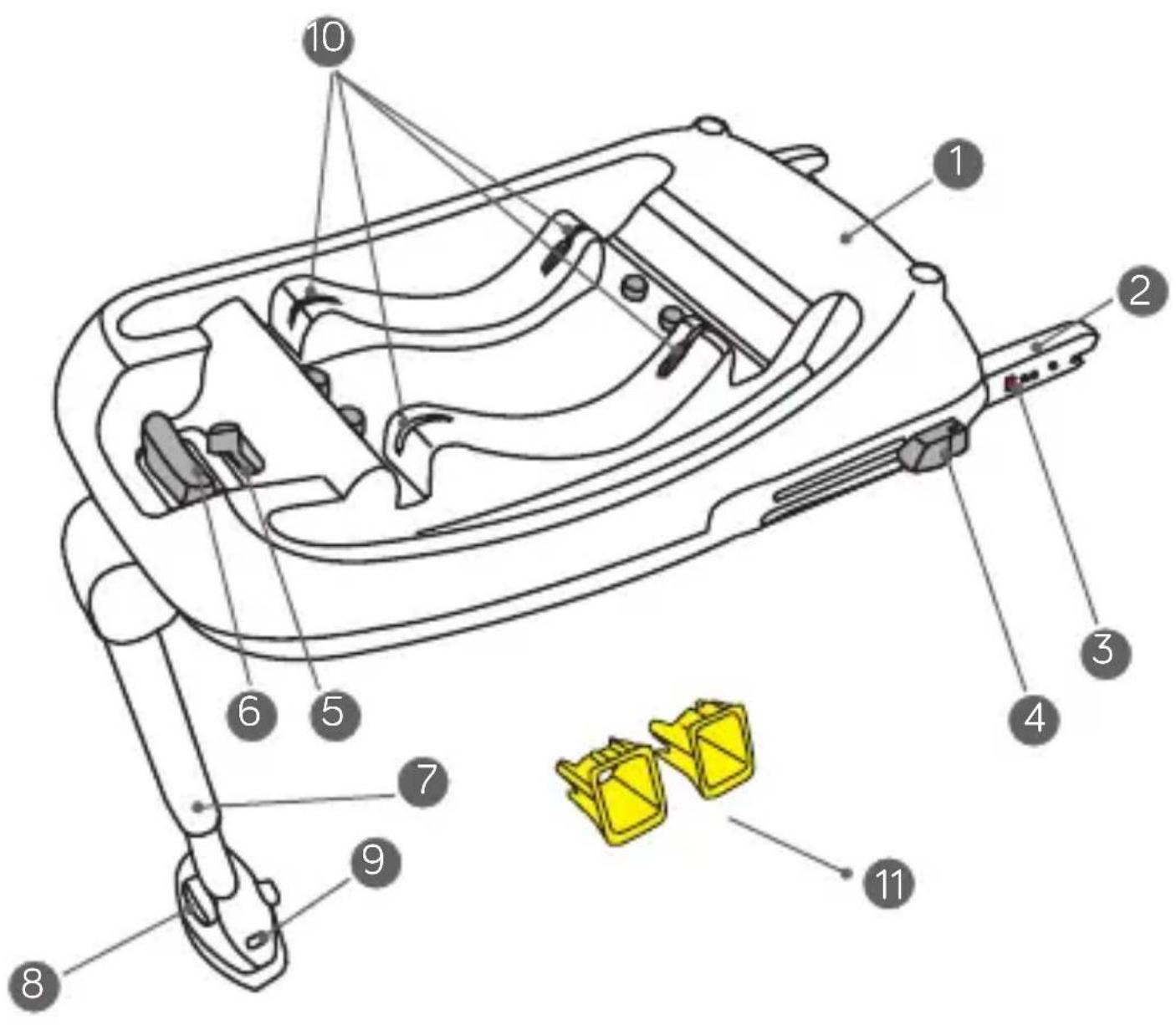 BABY JOGGER ISOFIX - REMOVING THE BASE FROM THE VEHICLE - 4