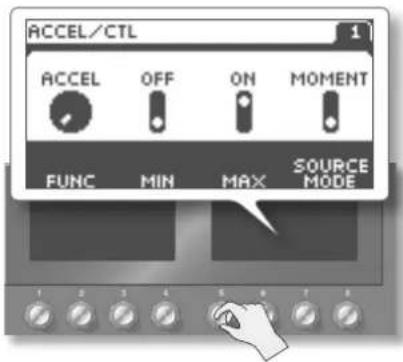 BOSS GT100 - Assigner une fonction à ACCEL/CTL, EXP SW, SUB CTL1 et SUB CTL2 - 3