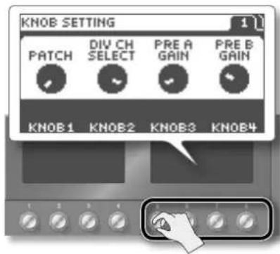 BOSS GT100 - Choisir la fonction des commandes [1]\~[8] à la page principale - 4