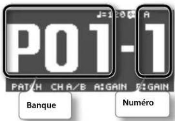 BOSS GT100 - Banques préprogrammées (P01\~P50) - 1