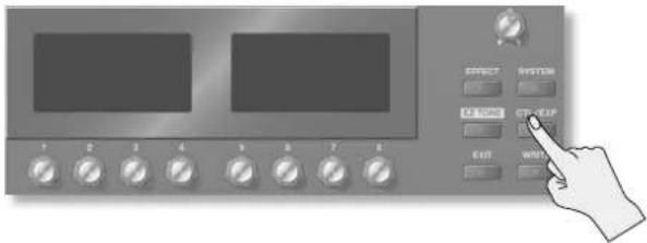 BOSS GT100 - Appuyez sur le bouton [CTL/EXP]. - 1