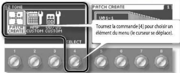 BOSS GT100 - Sélectionnez le type d'édition - 2